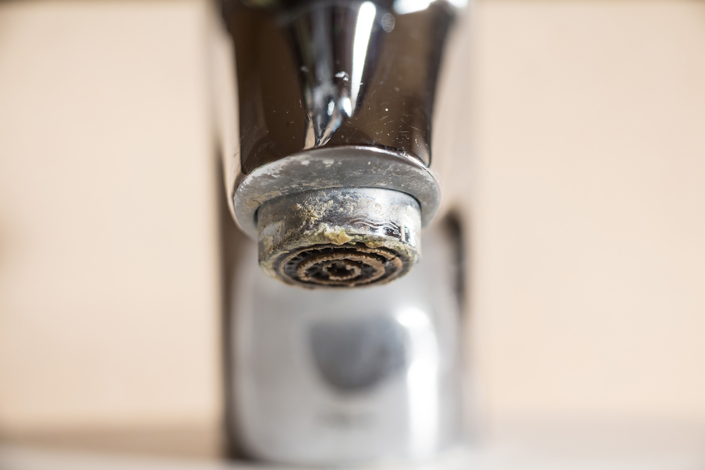 Hard,water,deposit,on,a,tap