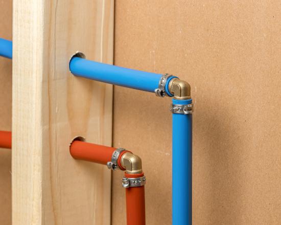 New pipes installed during a whole-home repipe